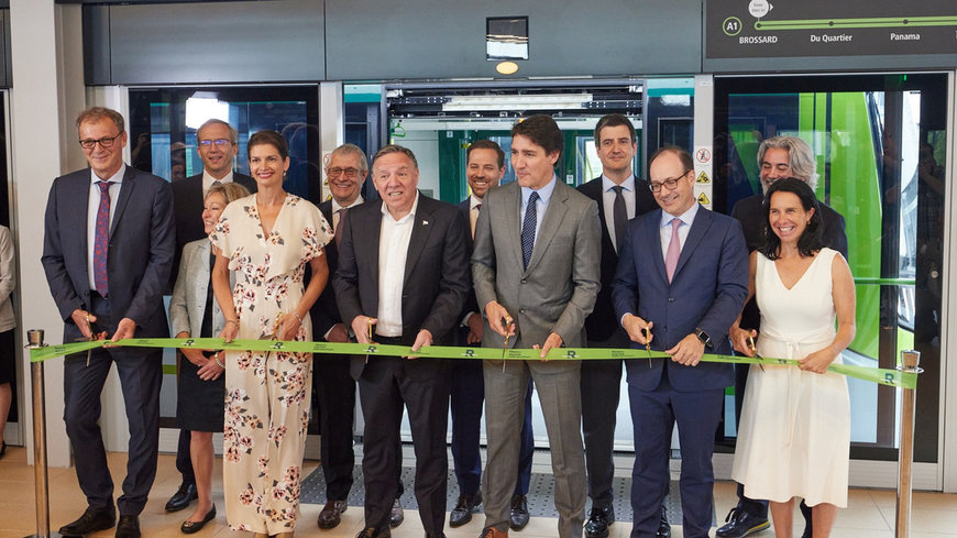 Alstom et ses partenaires inaugurent le premier segment du Réseau Express Métropolitain à Montréal